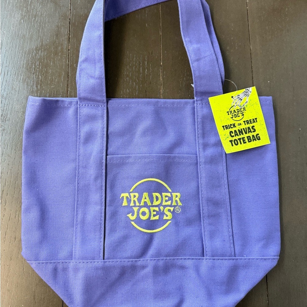 Trader Joe's Purple Mini Tote Bag